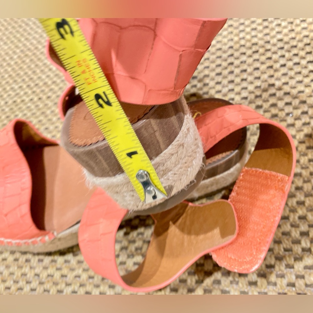 Franco Sarto Coral Croc-Embossed Sandals - Picture 13 of 14